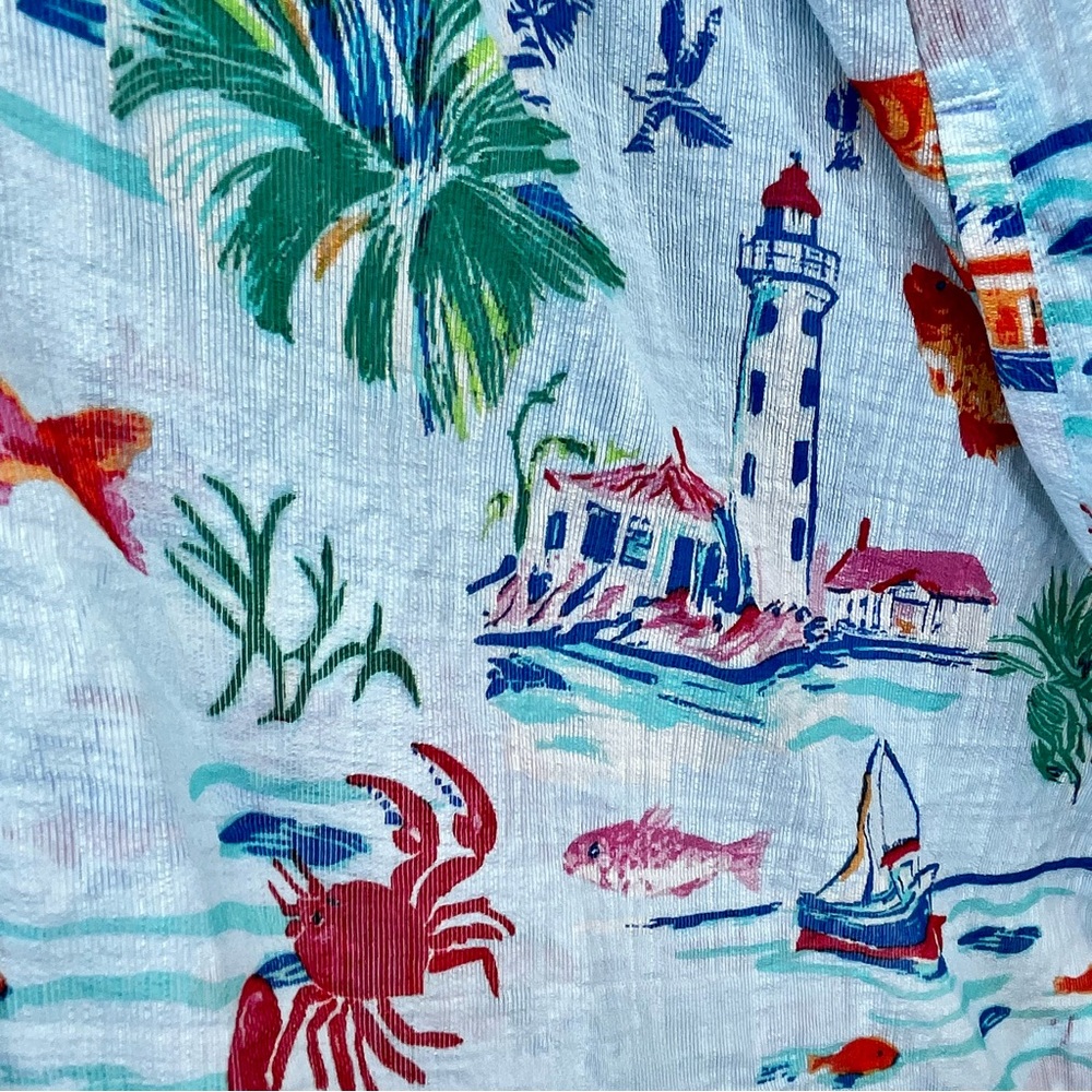 Anthropologie Maeve Ocean Printed Halter Swing Mini Dress NWT - Small - Picture 9 of 16